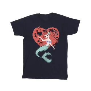 Disney - "The Little Mermaid Love Daddy" T-Shirt für Mädchen (Marineblau)