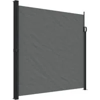 vidaXL Seitenmarkise Sichtschutz Windschutz Ausziehbar Anthrazit 200x600 cm