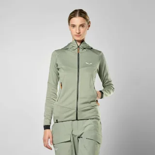 SALEWA - Sella Crevasse Kapuzenjacke Damen - Grün (Gr.38)