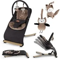 COIL Babywippe Baby Bouncer, Babyschaukel, Schaukelstuhl, 4-Stufen-Verstellung, Anti-Rutsch-Elemente, ergonomische Polsterung