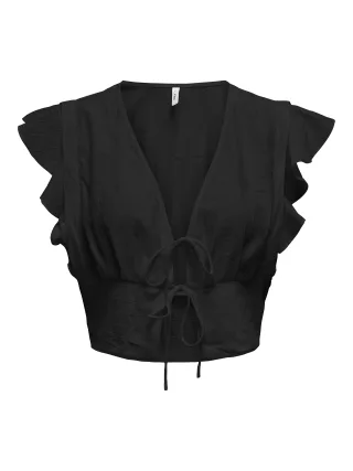 ONLY - ONLZEVEN S/S TOP PTM black - Gr. - XL