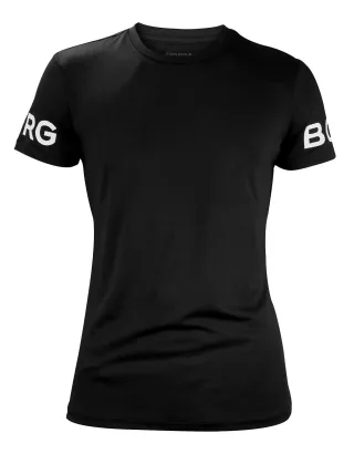 Björn Borg - Herren-Hochleistungs-T-Shirt mit kurzen Ärmeln - Schwarz