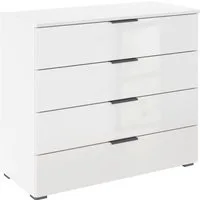 OTTO home Schubkastenkommode Sideboard Schubladenkommode AGORDO mit Dekor- oder Hochglanzfront (in zwei Griff-Farben, Breite 80 cm), vier große und geräumige Schubladen mit viel Stauraum MADE IN GERMANY