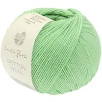 LANA GROSSA Cotton Wool 0020 zartgrün Häkelwolle, 195 m