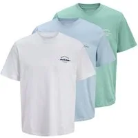 Jack & Jones Junior T-Shirt (3-tlg) JJBRANDON TEE S/S CREW NECK 3PK MP JNR