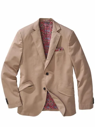 Mey & Edlich Herren Casual-Sakko Beige 98 % Baumwolle, 2 % Elasthan