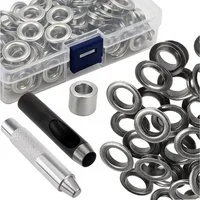 Gardlov Öse Planenösen Ösensatz 10/20mm (Spar-Set, 100-St., einfache Installation), Kompakter Organizer-Koffer sorgt für Ordnung, Übersicht