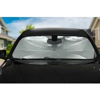 Dunlop Autosonnenschutz für die Windschutzscheibe, 130 x 65 cm, (Sonnenstrahlen reflektierend, 1-St., Sonnenschirm für Frontscheibe), Auto Sonnenschutz für die Windschutzscheibe