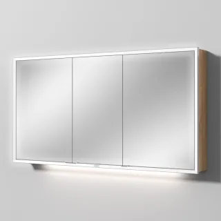 Sanipa Reflection Spiegelschrank MILO 140 mit LED-Beleuchtung, Eiche-Kansas, AU03859 AU03859