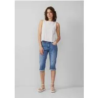 QS Jeansshorts Jeans-Hose CATIE Jeans Catie / Slim Fit / Mid Rise / Capri Length