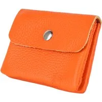 MIRROSI Mini Geldbörse Kleines Mittelgroßes Portemonnaie MADE IN ITALY Echtleder (11x8x2cm BxHxT), viele tolle Trendfarben zur Auswahl, leicht