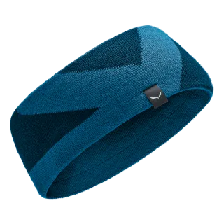 SALEWA - Pure Merino Wollstirnband - Blau (Gr.UNI58)