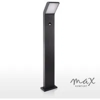Maxkomfort LED Außen-Stehlampe, Standleuchte mit/ohne Bewegungsmelder, 10W Warmweiß 3000K, mit Bewegungsmelder, LED fest integriert, Warmweiß, 3000K, Außenstandleuchte für Garten, Weg & Eingangsbereich - IP54 10W