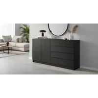 borchardt Möbel Sideboard Vaasa, Kommode mit 2 Türen und 4 Schubkästen auf Kugelführungen, Breite 152 cm