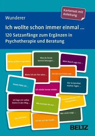 Ich wollte schon immer einmal ...: 120 Satzanfänge zum Ergänzen in Psychotherapie und Beratung. Kartenset mit Anleitung. Mit 12-seitigem Booklet. ... 92 cm in stabiler Box (Beltz Therapiekarten)
