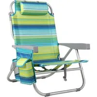 TLGREEN Campingstuhl Klappbar Leicht Aluminium, (Rucksack Klappstuhl Strand, 1 St), Campingstuhl Kann Flach Liegen,bis 150 kg belastbar