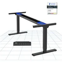 FLEXISPOT Schreibtisch höhenverstellbares Tischgestell inkl. praktischem Zubehör-Set (Dual-Motor & 2-Fach-Teleskop, ohne Tischplatte), Einfache Bedienung, Anti-Kollisionssystem, Max. Load: 100KG