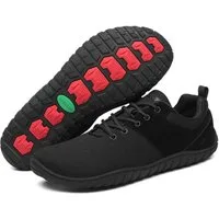 SAGUARO Active Sommer Barfußschuh (6mm Sohlenstärke, Nullabsatz, bequem, leicht, atmungsaktiv, rutschfest) Minimalschuhe Sportschuhe Sneaker Halbschuh Schnürschuh Freizeitschuhe