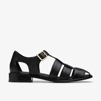 Clarks Clarks - Hana Sun Black Leather - Schwarz Sandalette