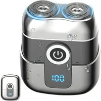 MOPUEA Elektrorasierer Elektrorasierer Shaver series Mini Rasierer für Herren mit Led Anzeige, Digitaler Doppelkopf Rasierer für Herren Typ-c Schnellaufladung, Mini portable, für Hause büro geschaeftsreise Reisen