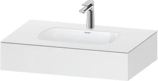 Duravit Qatego Einbauwaschtisch mit Konsole Weiß Matt 800x550x170 mm - QA4690018180000 QA4690018180000