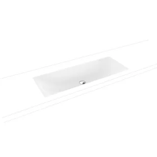 Kaldewei Silenio Unterbau-Waschtisch 906106313001 3048, 93,4 x 39,1 cm, weiß Perl-Effekt, ohne Überlauf, ohne Hahnloch