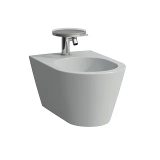 LAUFEN Wandbidet Kartell 1 HL Anschl.innen 370x545x430 grau matt, H8303317593021 H8303317593021