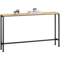 SoBuy Konsolentisch FSB19-XL, Flurtisch schmal, Beistelltisch, Sofatisch Sideboard, Konsolentisch, für Flur Möbel, Büro, schmales Design, Breite 120 cm