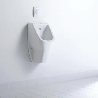 Duravit D-Code Urinal 0829300000 für 1/2 Zoll Anschluss, ohne Fliege, Weiß Hochglanz