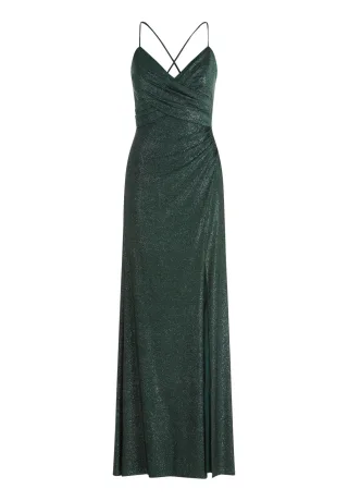 VM by Vera Mont - Abendkleid Dark Green/Grey - Gr. - 34
