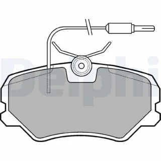 Delphi Bremsbel?ge vorne Citroen Zx Peugeot 405