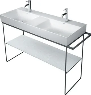 Duravit DuraSquare Metallkonsole Schwarz Matt 1265x451x740 mm - 0031174600 31174600