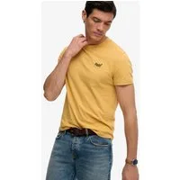 Superdry Rundhalsshirt ESSENTIAL LOGO EMB TEE aus Baumwolle und Single Jersey, Slim Fit, Kurzarm, hüftlang