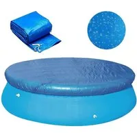 BTTO Pool-Abdeckplane Pool Abdeckung,Rechteckige/Runde Poolabdeckung,Ø 300 cm (1-St), Pool-Abdeckplane,staub und regendicht