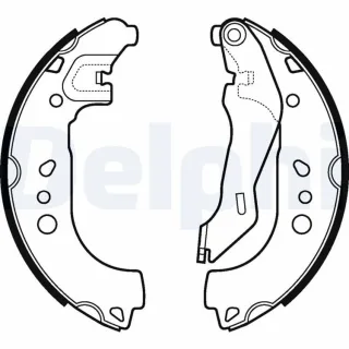 Delphi Bremsbacken hinten Lexus Es Seat Toledo Skoda Rapid Roomster