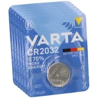 VARTA 6x VARTA Lithium-Knopfzelle 3V CR 2032 DL 2032 ECR 2032 L14 EA Knopfzelle, (3 V)