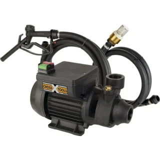 CROSS TOOLS Kraftstoffpumpe - Dieselpumpe/Ölförderpumpe, 2.100 l/h, Zapfpistole, MultiOil 35 m, 68800