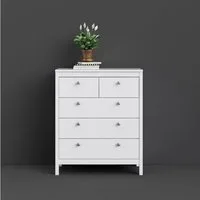 Home affaire Kommode Madrid, Aufbewahrung, Schubladenschrank, Stauraum, mit 5 Schubladen, Breite 82 cm, Höhe 99 cm