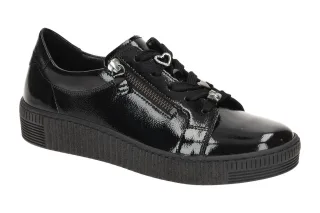 Gabor 73.339.97 Damen Halbschuhe Sneaker Schwarz Altsilber - Best Fitting