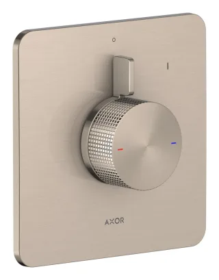 Hansgrohe Brausemischer Unterputz AXOR Citterio C Cubic cut brushed nickel, 49651820 49651820