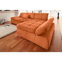 DOMO collection Ecksofa NMORIC XXL, 300x172x80cm, viel Platz, bequem, L-Form, wahlweise mit Bettfunktion und Armlehnverstellung