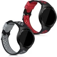 kwmobile 2x Uhrenarmband für Huawei Watch GT 2e / Watch GT2 46mm / Watch GT3 Smartwatch, 2-tlg., Fitnesstracker Band Set aus TPU Silikon - Ersatzarmband Smartwatch