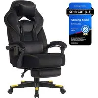 SONGMICS Bürostuhl, Gaming-Stuhl, Computerstuhl, ergonomisches Design, mit Fußstütze