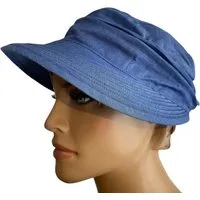 Taschen4life Sonnenhut Visor Cap 2in1 Sonnencap Basecap & Sonnenschutz in Einem, unisex, aus Leinen
