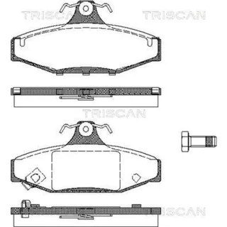Triscan Bremsbel?ge hinten Daewoo Korando Musso Ssangyong Korando Musso