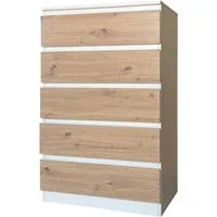 HTI-Living Kommode Kommode mit 5 grifflosen Schubladen (Stück, 1 St., 1 Kommode), Sideboard