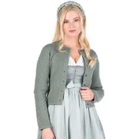 MarJo Trachtenjacke Trachten Strickjacke - TIEFENBACH - salbei
