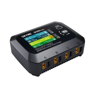 SKYRC Q100neo Quad Output AC/DC AC 100W DC 240W 2.8 inch Screen Multi-Function Smart Balance Charger for 1-4S LiPo/LiHV/