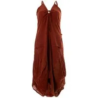 Vishes Ballonkleid Lagenlook Ballonkleid mit verstellbaren Trägern Hippie, Goa, Ethno Elfen Style