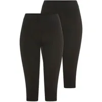 YSABEL MORA 3/4-Leggings (2er Pack) elastischer Bund, Baumwollmix